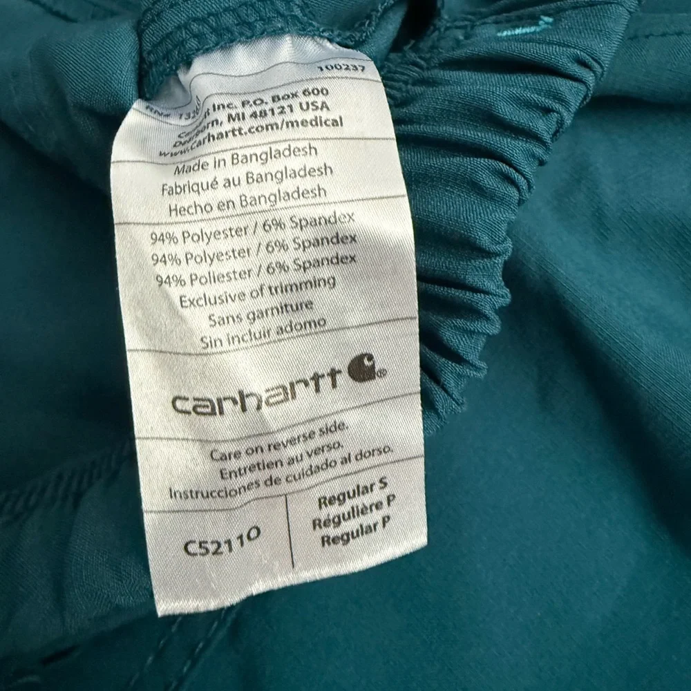 Carhartt women’s Dark Teal scrub pants - Picture 3 of 3